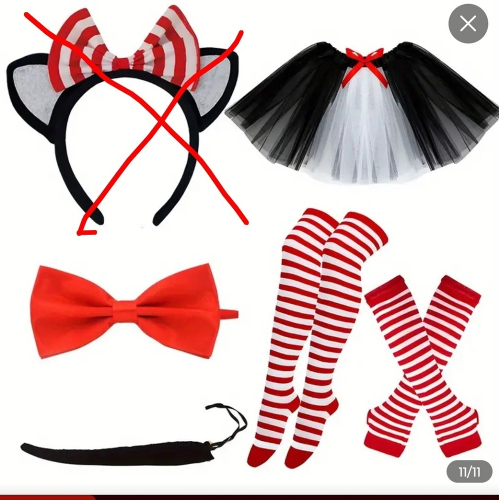 NWOT Cat In The Hat Costume